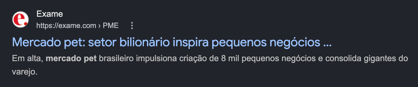 Exame – Mercado pet