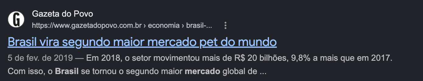 Gazeta do Povo – Mercado pet